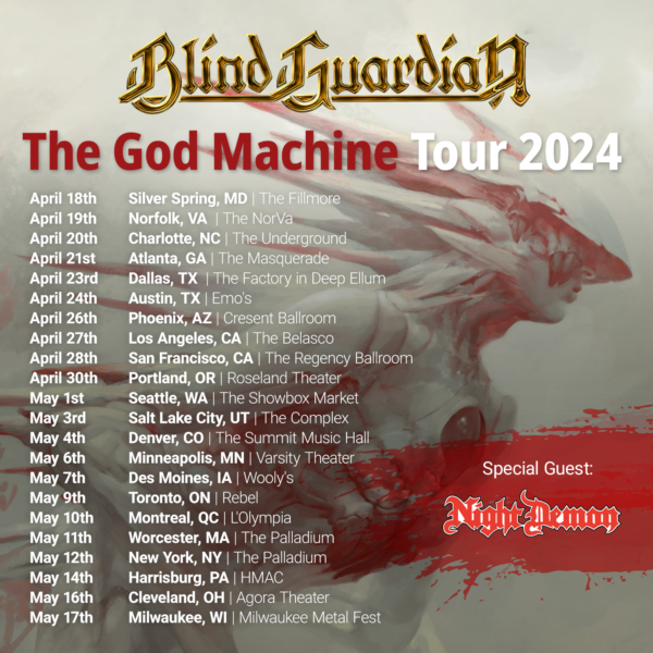 Announcement USA/Canada Blind Guardian